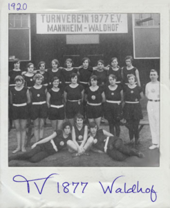 Foto des TV 1877 Waldhof aus dem Jahre 1920