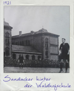 Der alte Sandacker. Frühere Spielstätte des SV Waldhof Mannheim.