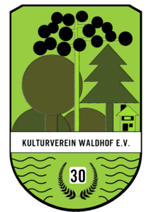 Das Jubiläumslogo zum 30. Jahrestag des Kulturverein Waldhof