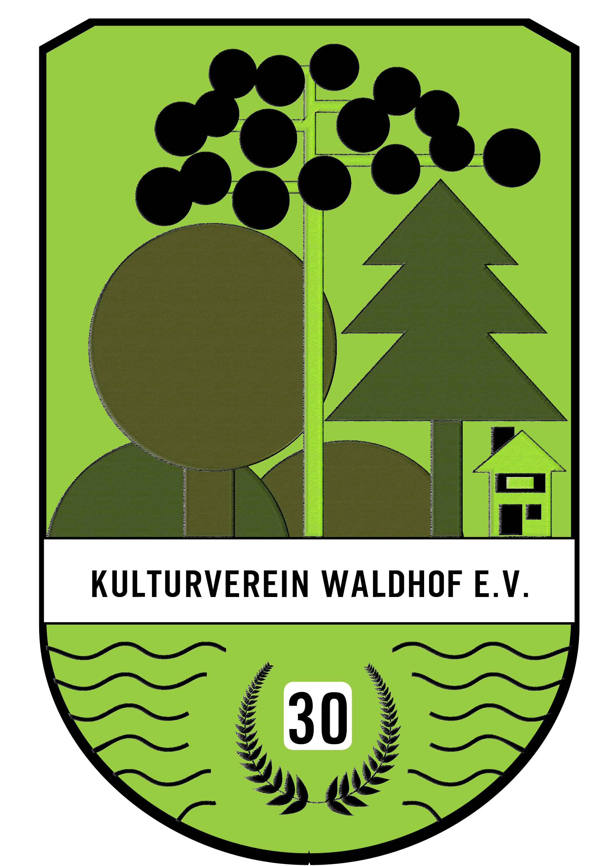 logokvwneu_vorschlag Das Jubiläumslogo zum 30. Jahrestag des Kulturverein Waldhof