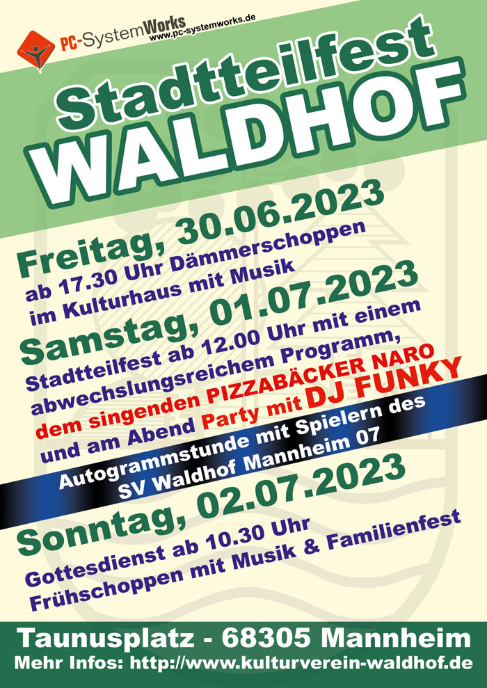 Stadtteilfest Waldhof 2023