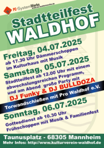 Stadtteilfest Waldhof 2025