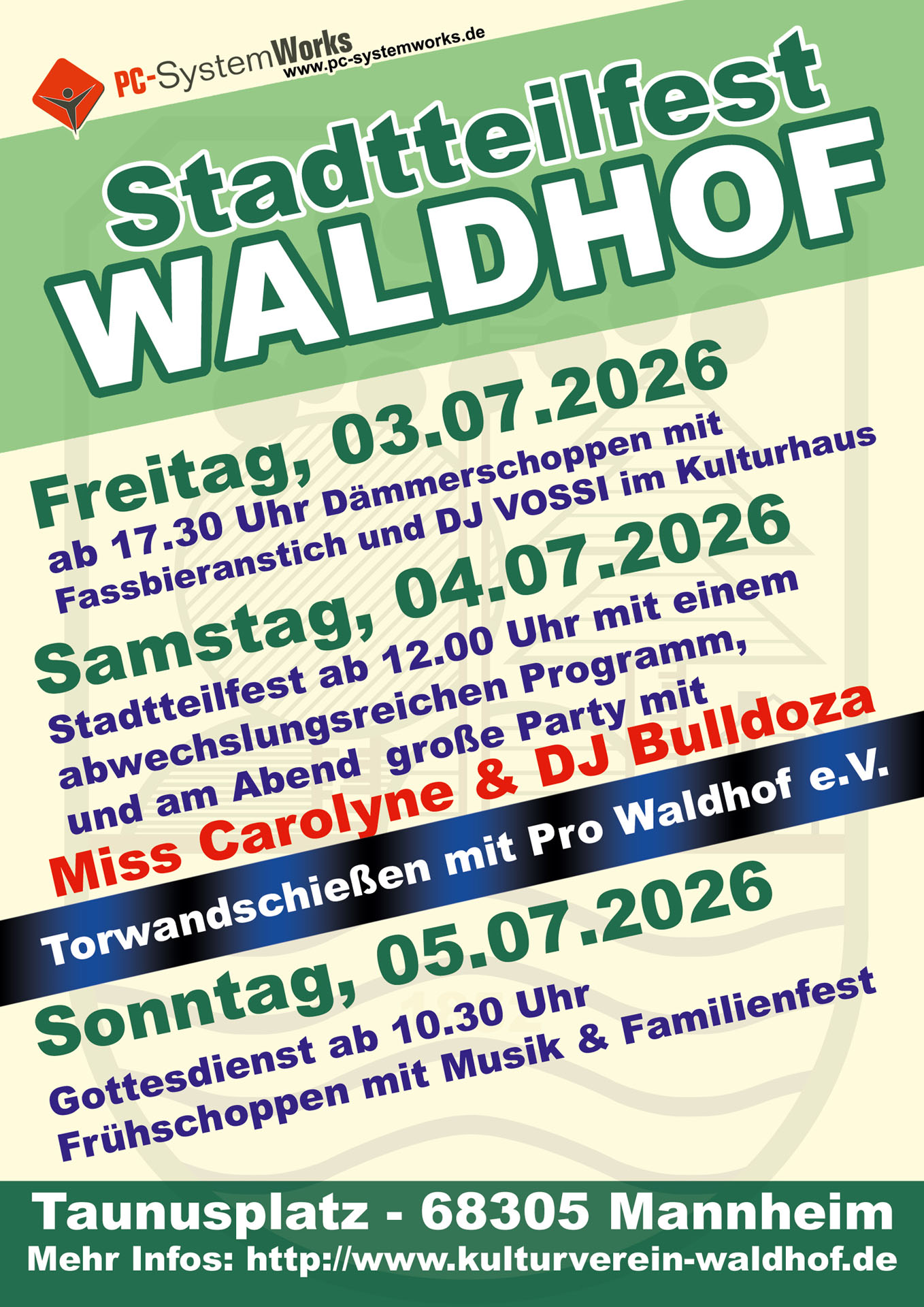 Stadtteilfest Waldhof 2026